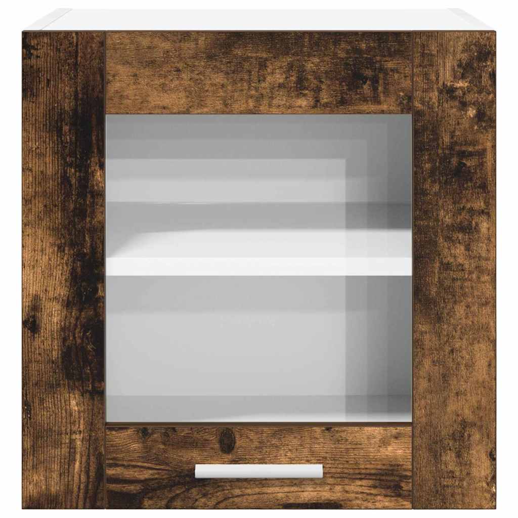 Hanging Cabinet with Storage 2 pcs Smoked Oak 40 x 31 x 40 cm