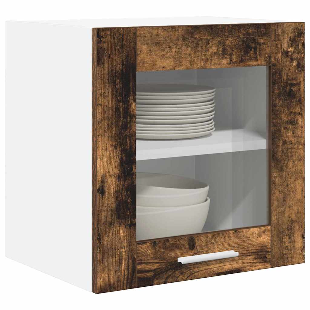 Hanging Cabinet with Storage 2 pcs Smoked Oak 40 x 31 x 40 cm