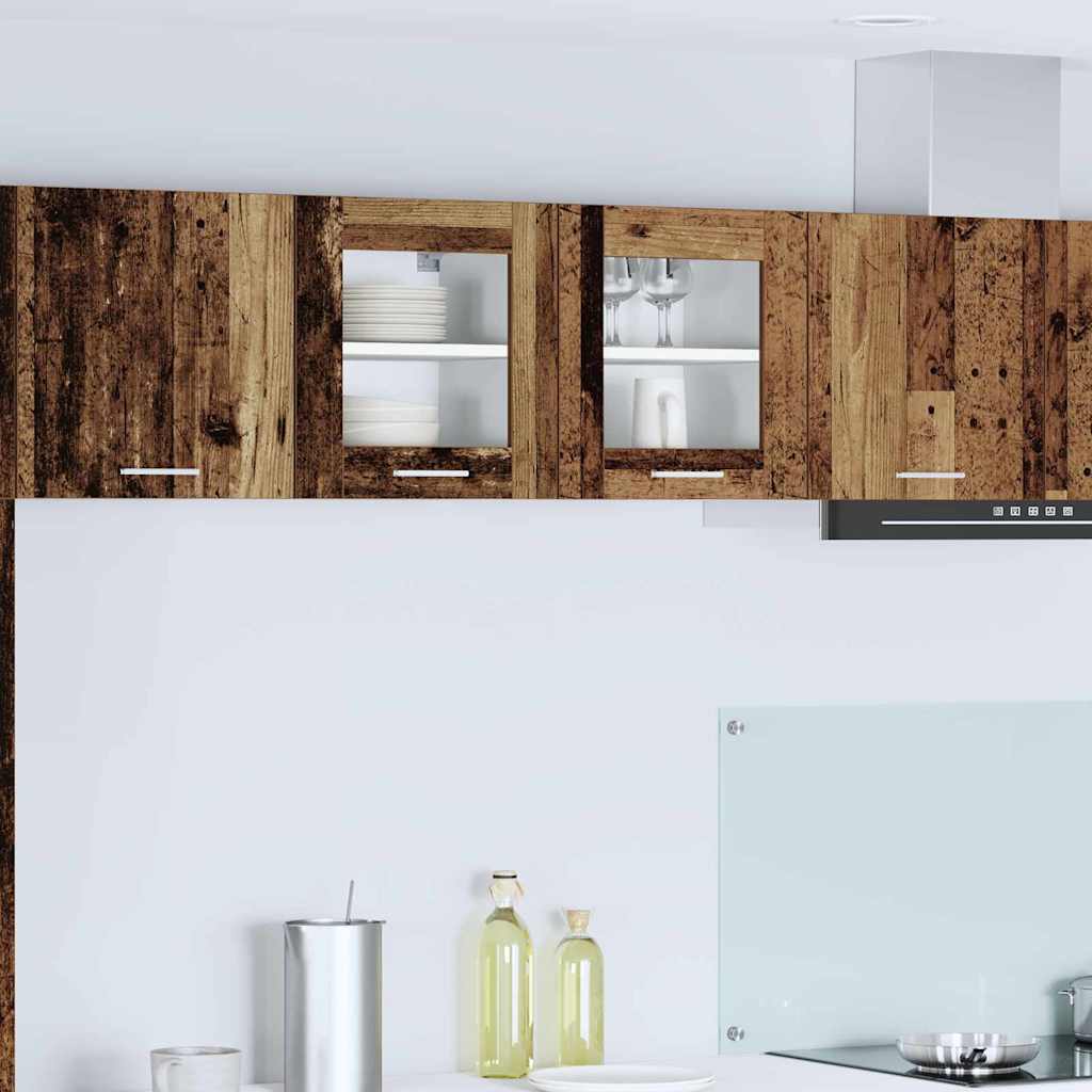 Hanging Cabinet 2 pcs Old Wood 40 x 31 x 40 cm Engineered Wood