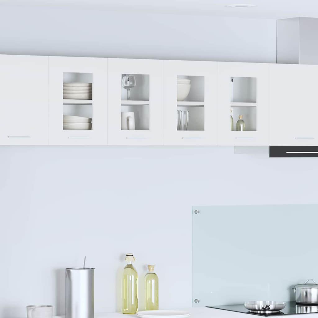 Hanging Cabinet 2 pcs White 60 x 31 x 40 cm Engineered Wood