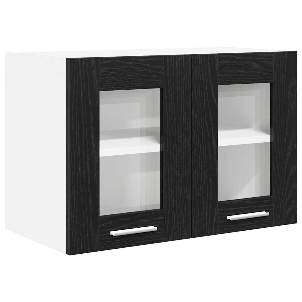 Hanging Cabinet Black Oak 60 x 31 x 40 cm Engineered Wood