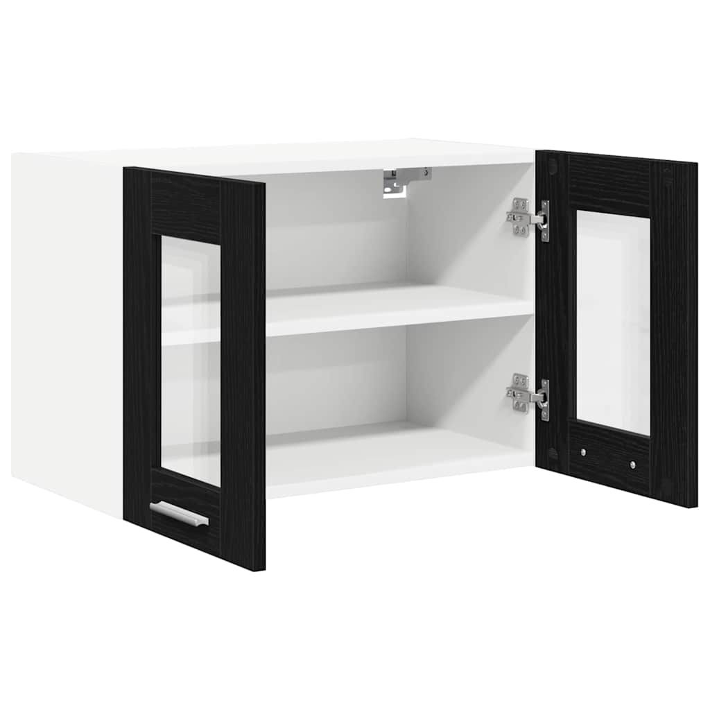 Hanging Cabinet Black Oak 60 x 31 x 40 cm Engineered Wood