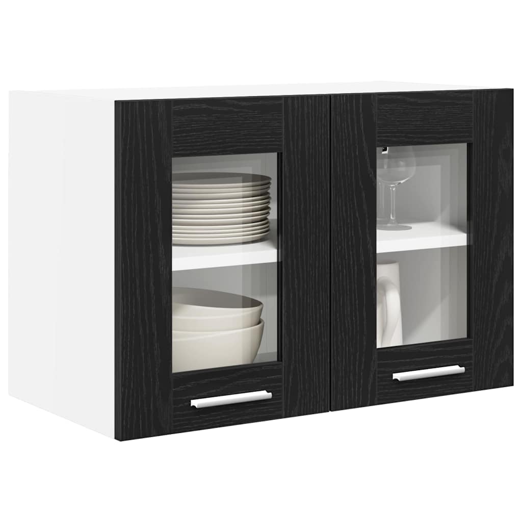 Hanging Cabinet Black Oak 60 x 31 x 40 cm Engineered Wood
