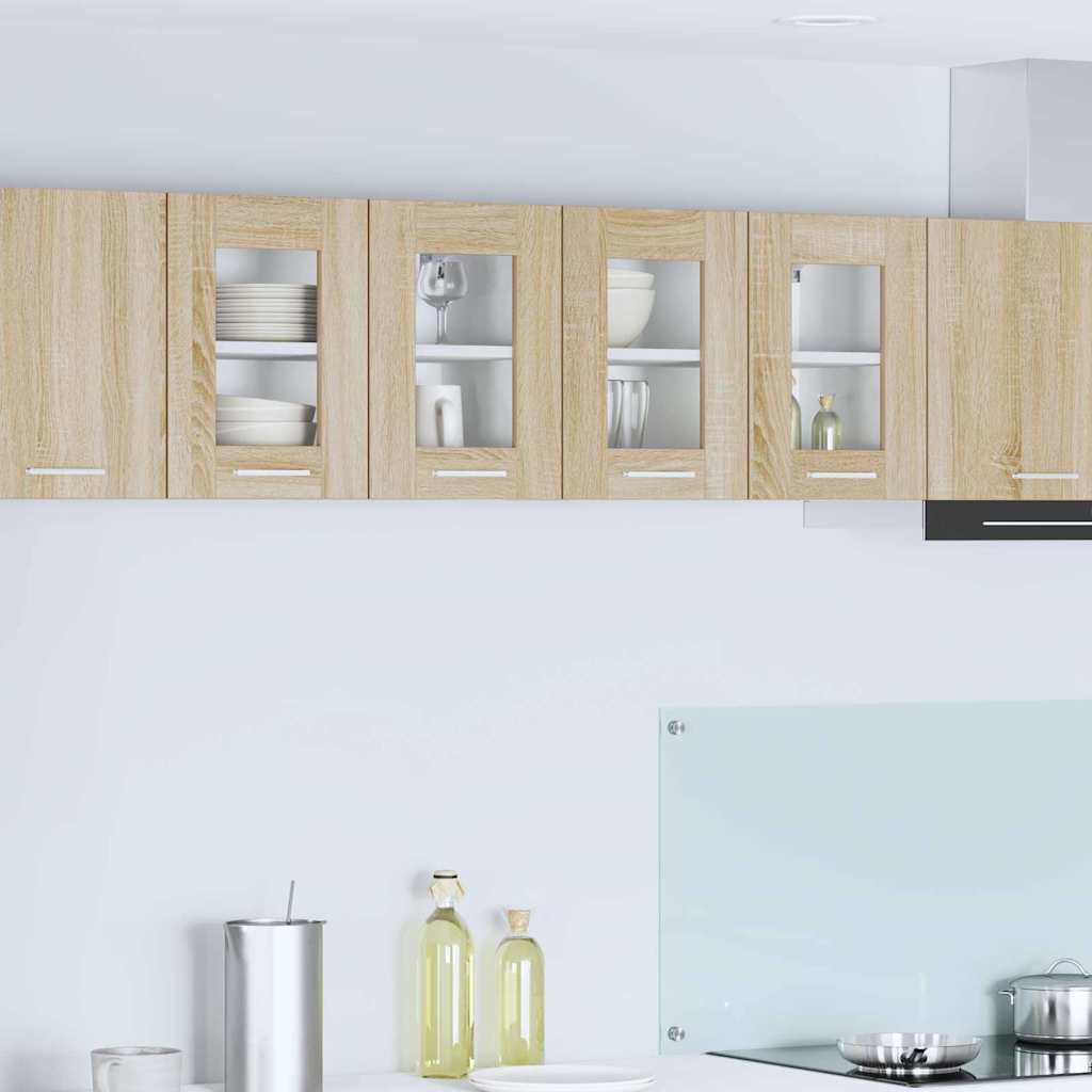 Hanging Cabinet with Storage 2 pcs Sonoma Oak 60 x 31 x 40 cm