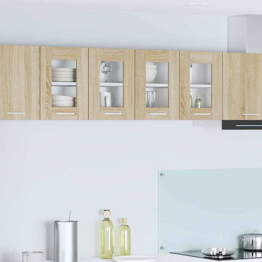 Hanging Cabinet with Storage 2 pcs Sonoma Oak 60 x 31 x 40 cm