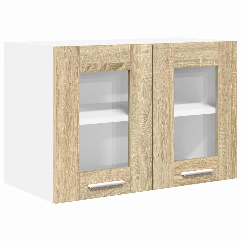 Hanging Cabinet with Storage 2 pcs Sonoma Oak 60 x 31 x 40 cm