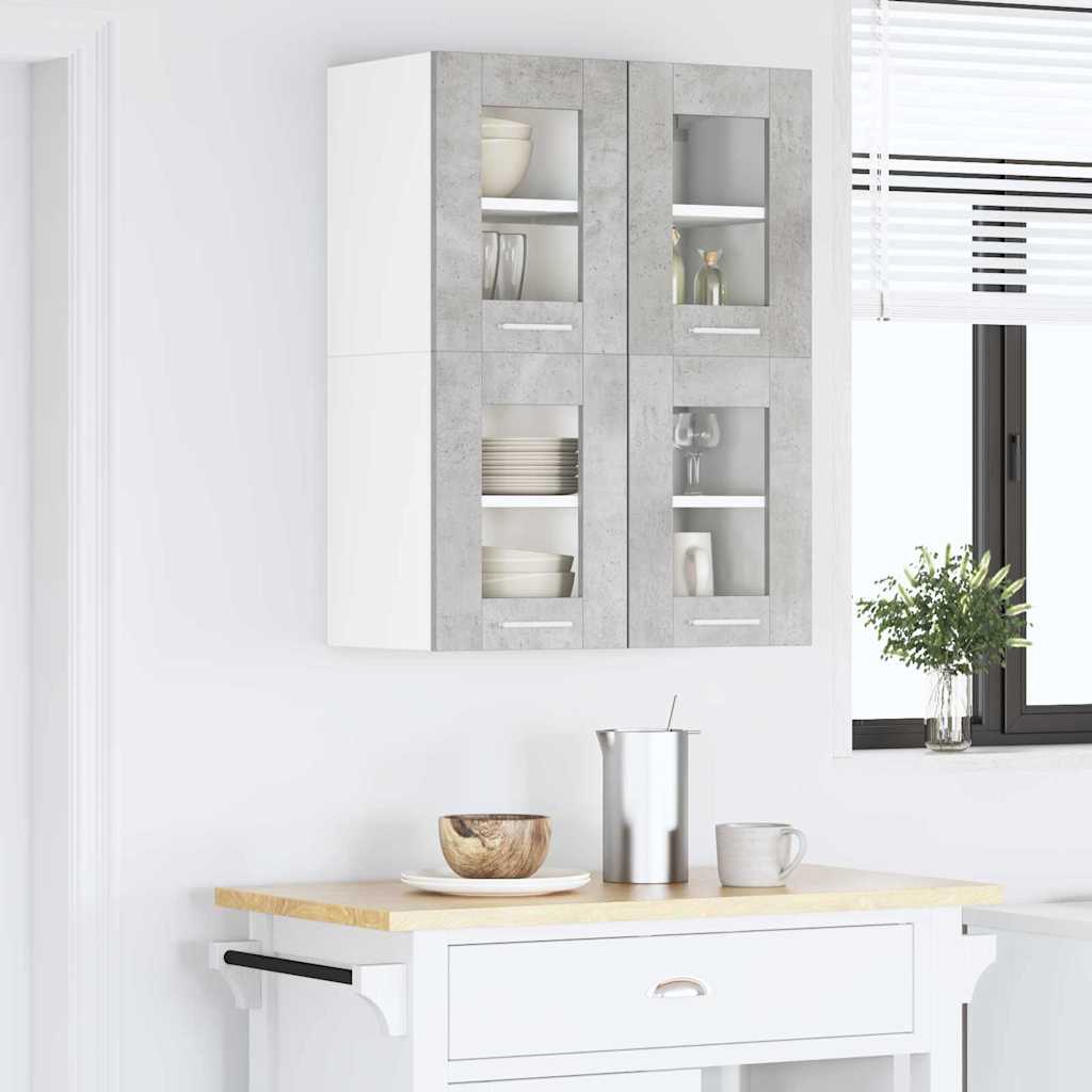 Hanging Cabinet Concrete Grey 60 x 31 x 40 cm Engineered Wood