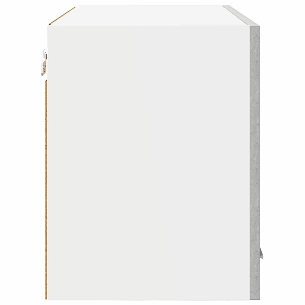 Hanging Cabinet with Door 2 pcs Concrete Grey 60 x 31 x 40 cm
