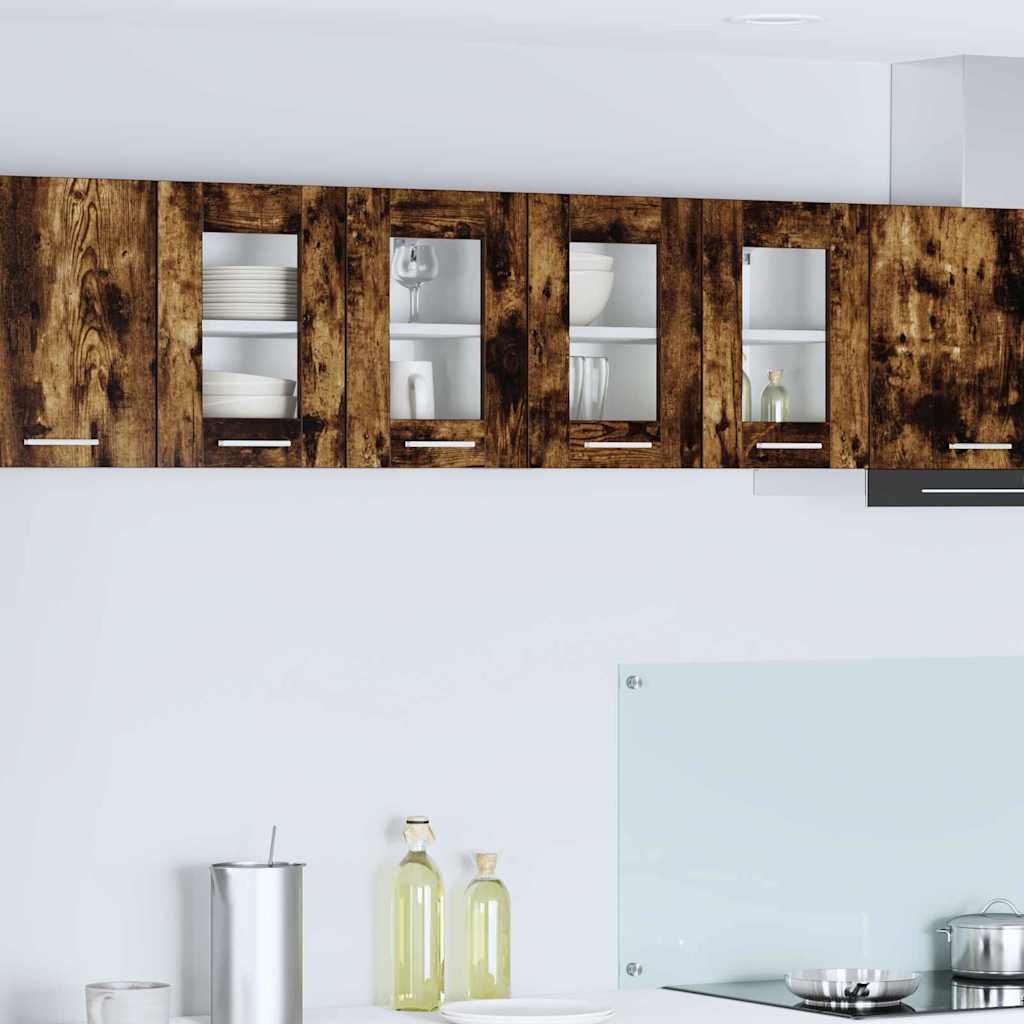 Hanging Cabinet Smoked Oak 60 x 31 x 40 cm Engineered Wood