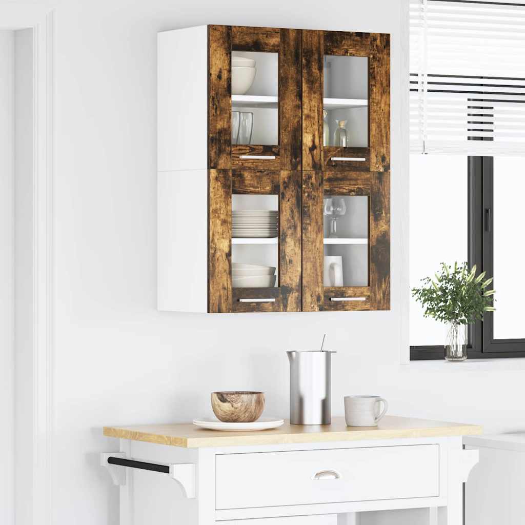 Hanging Cabinet Smoked Oak 60 x 31 x 40 cm Engineered Wood