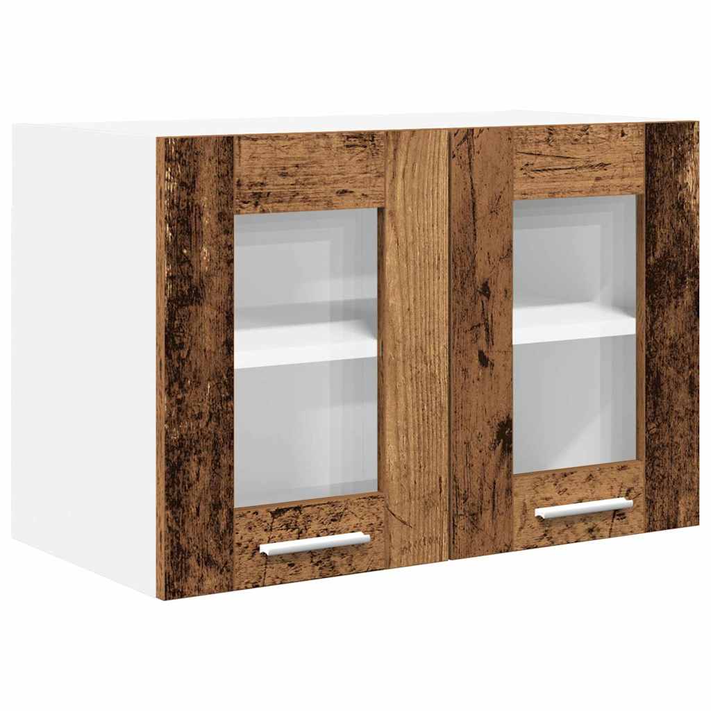 Hanging Cabinet 2 pcs Old Wood 60 x 31 x 40 cm Engineered Wood
