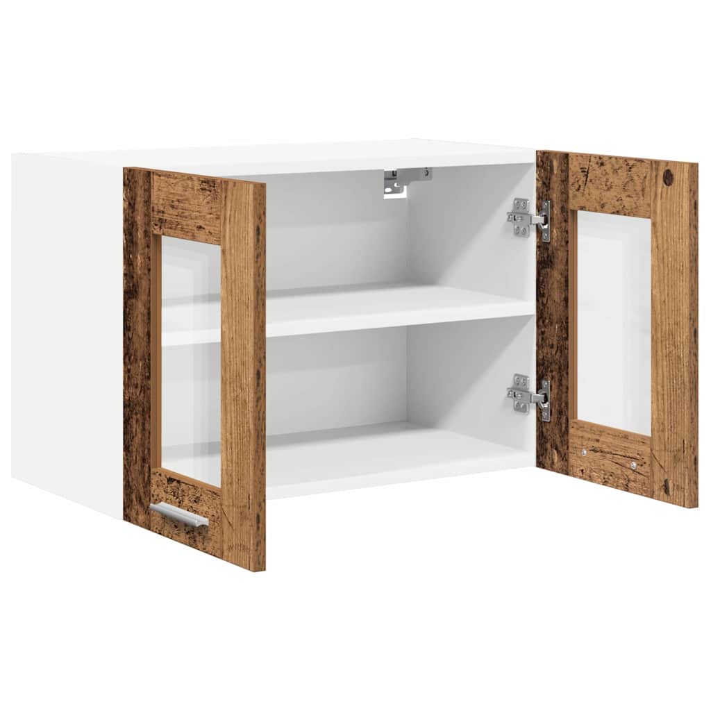 Hanging Cabinet 2 pcs Old Wood 60 x 31 x 40 cm Engineered Wood