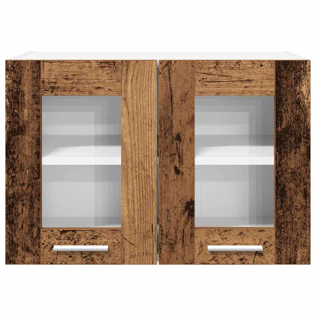 Hanging Cabinet 2 pcs Old Wood 60 x 31 x 40 cm Engineered Wood