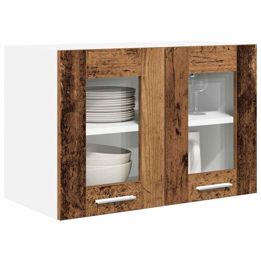 Hanging Cabinet 2 pcs Old Wood 60 x 31 x 40 cm Engineered Wood