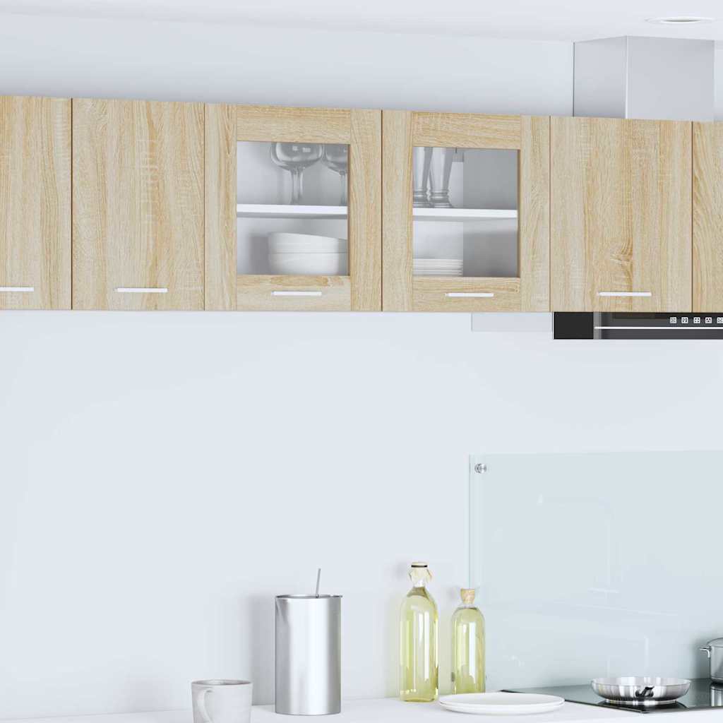 Hanging Cabinet Sonoma Oak and White 80 x 31 x 40 cm