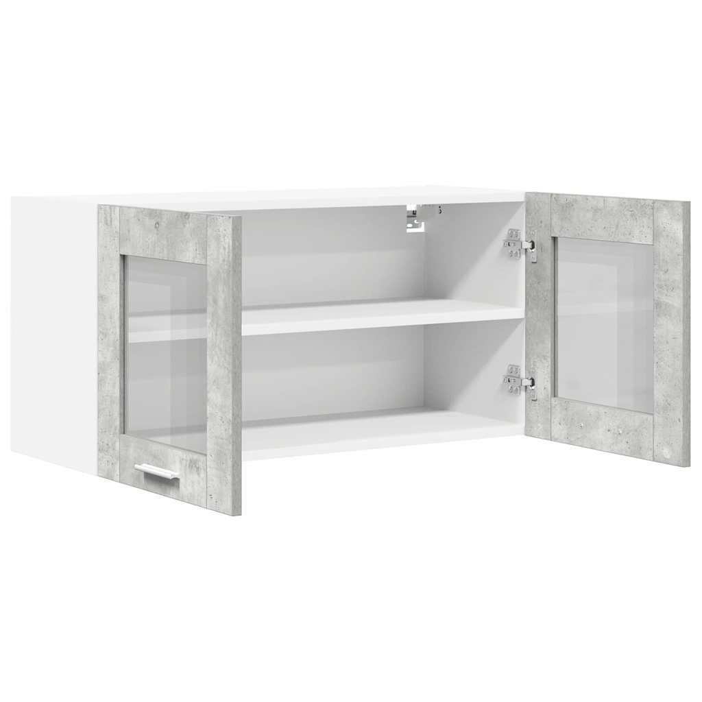 Hanging Cabinet Concrete Grey and White 80 x 31 x 40 cm