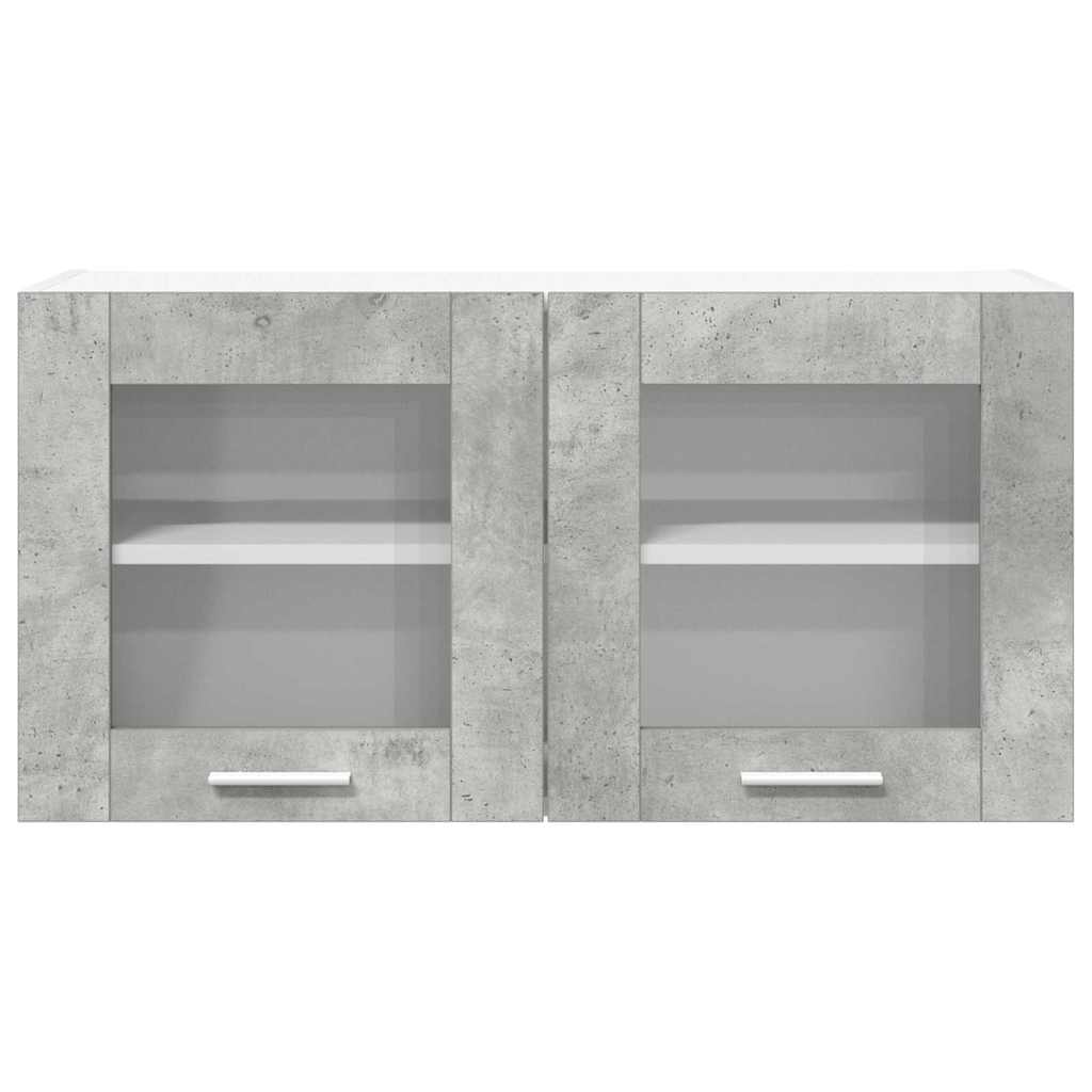 Hanging Cabinet Concrete Grey and White 80 x 31 x 40 cm