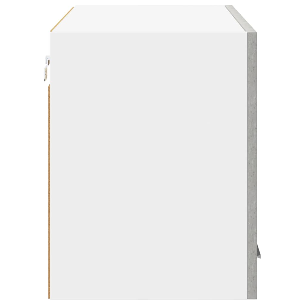 Hanging Cabinet Concrete Grey and White 80 x 31 x 40 cm