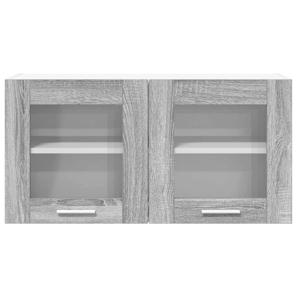 Hanging Cabinet Grey Sonoma and White 80 x 31 x 40 cm