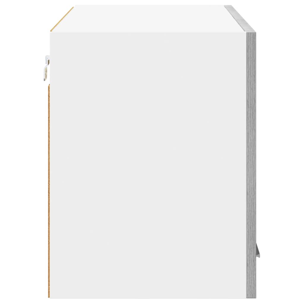 Hanging Cabinet Grey Sonoma and White 80 x 31 x 40 cm
