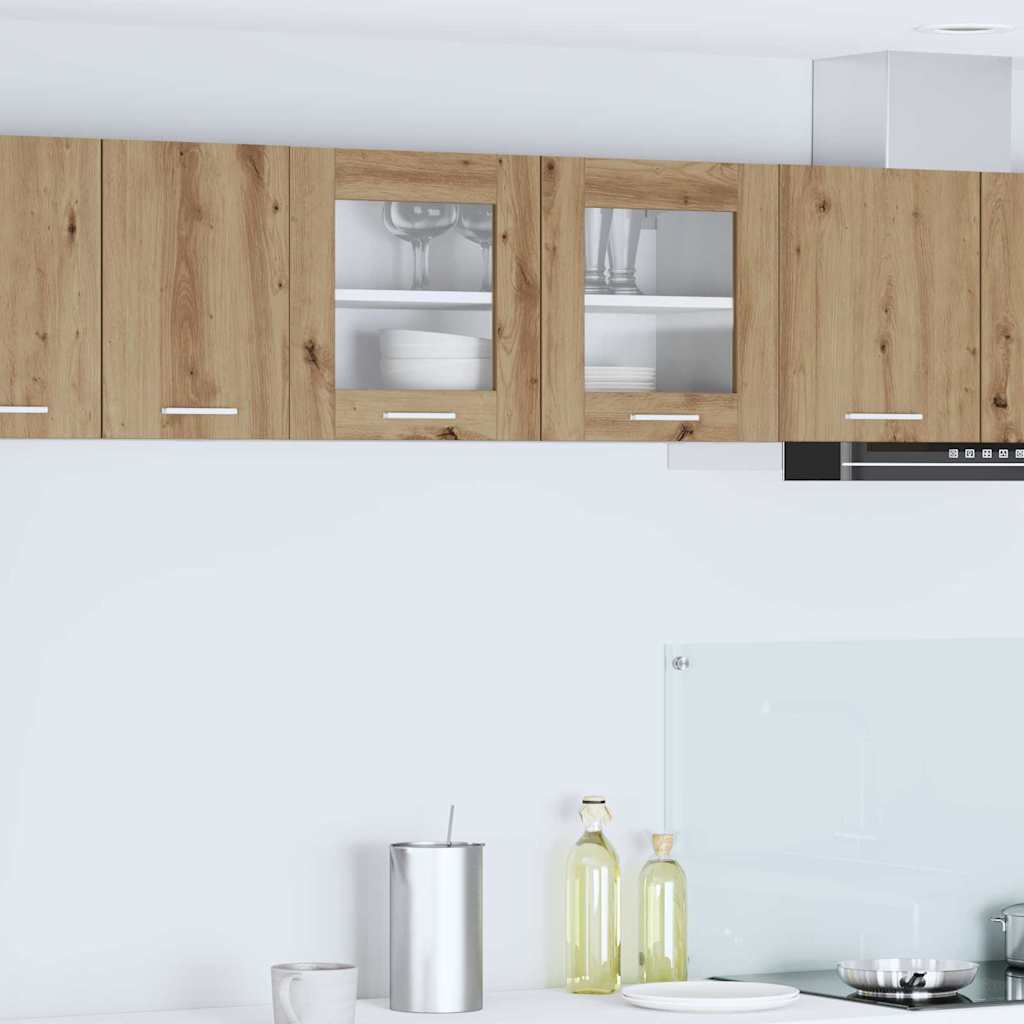 Hanging Cabinet Artisan Oak and White 80 x 31 x 40 cm