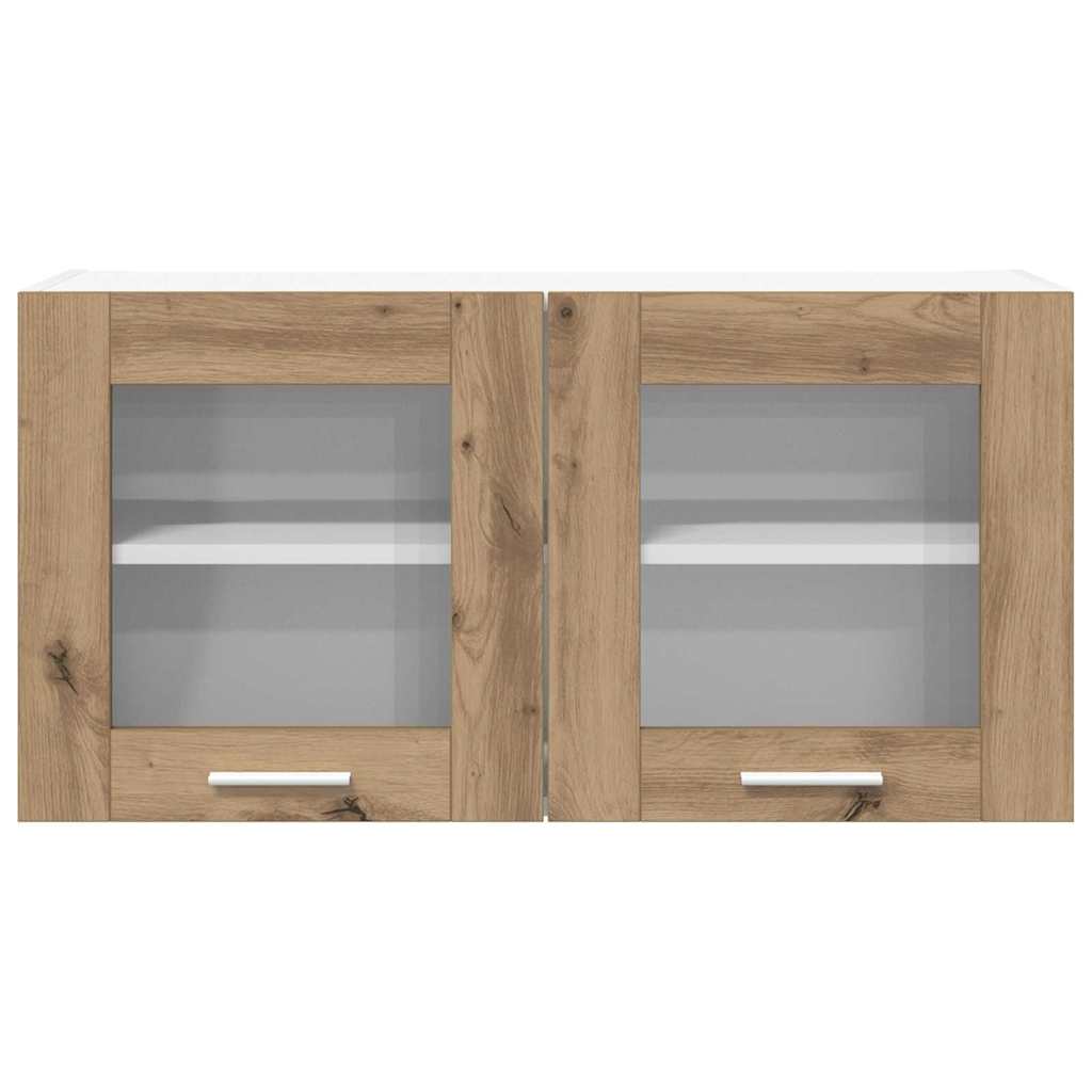 Hanging Cabinet Artisan Oak and White 80 x 31 x 40 cm