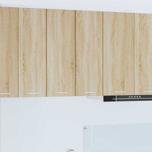 Hanging Cabinet Sonoma Oak and White 30 x 31 x 80 cm