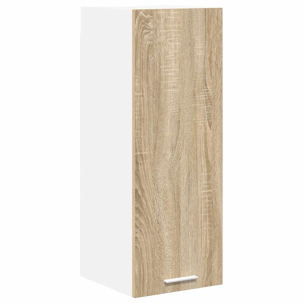 Hanging Cabinet Sonoma Oak and White 30 x 31 x 80 cm
