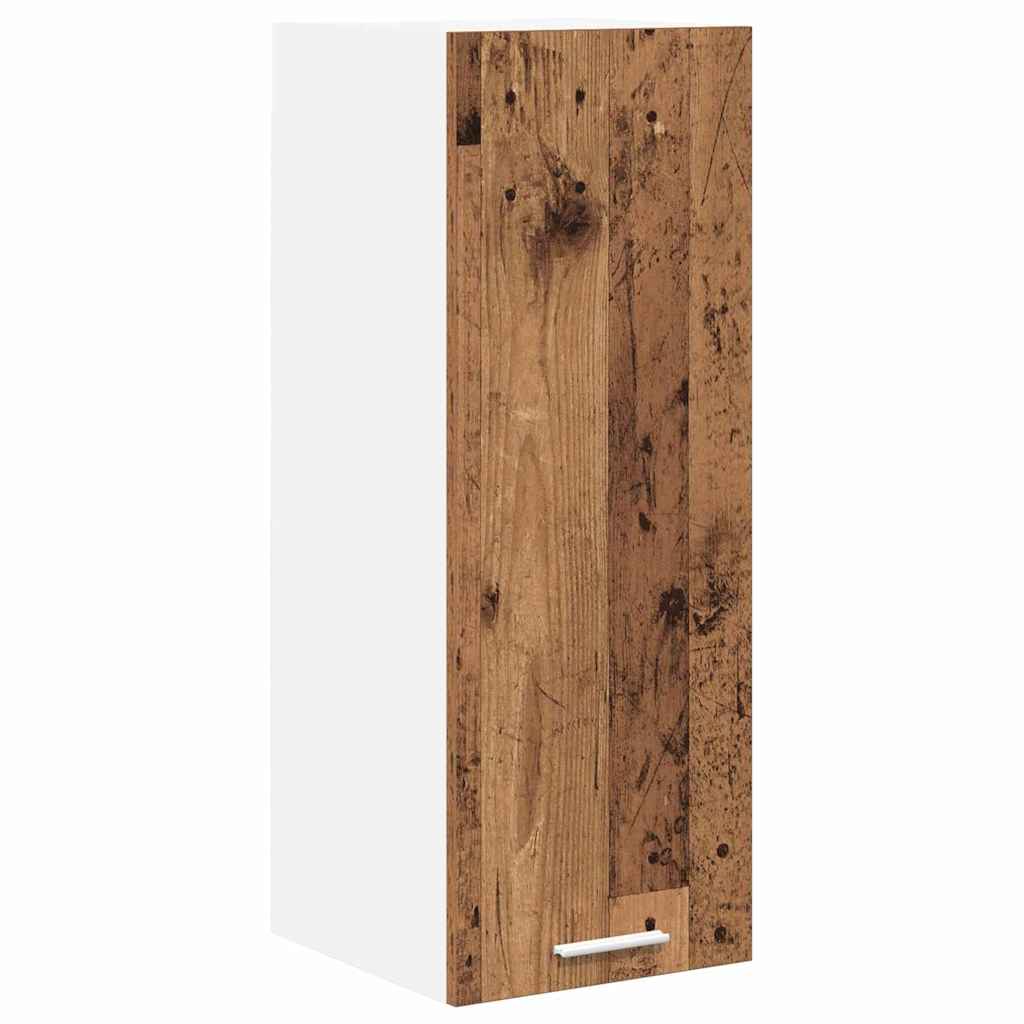 Hanging Cabinet with Storage Old Wood and White 30 x 31 x 80 cm