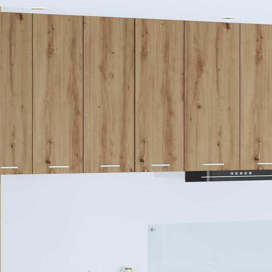Hanging Cabinet with Door Artisan Oak and White 30 x 31 x 80 cm