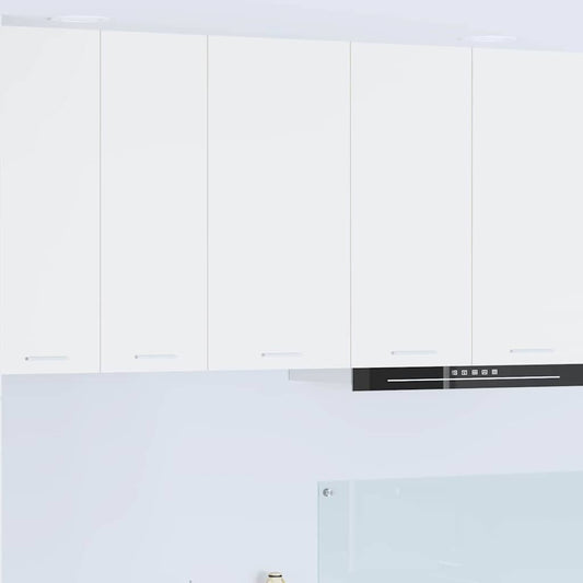 Hanging Cabinet with Door White 40 x 31 x 80 cm Engineered Wood
