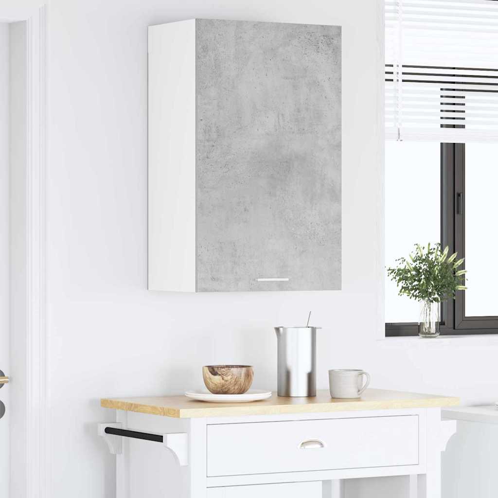 Hanging Cabinet Concrete Grey and White 50 x 31 x 80 cm
