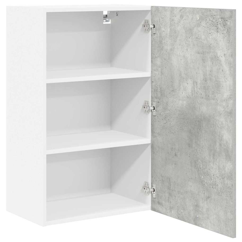 Hanging Cabinet Concrete Grey and White 50 x 31 x 80 cm