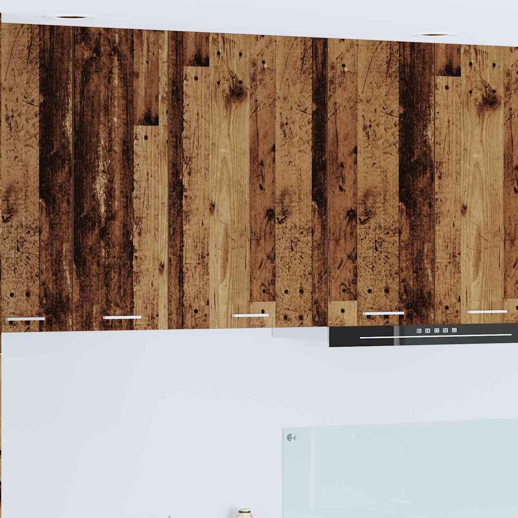Hanging Cabinet with Storage Old Wood and White 50 x 31 x 80 cm