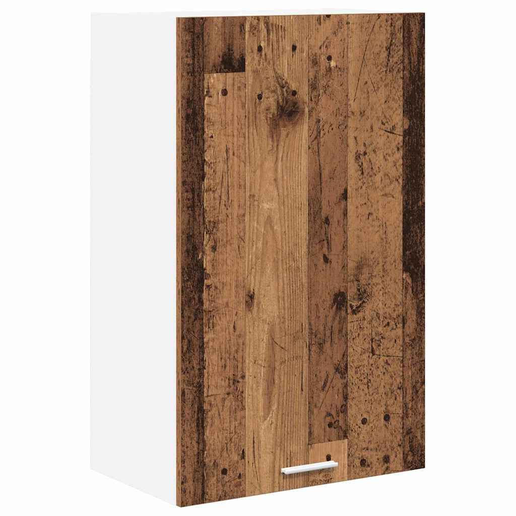 Hanging Cabinet with Storage Old Wood and White 50 x 31 x 80 cm