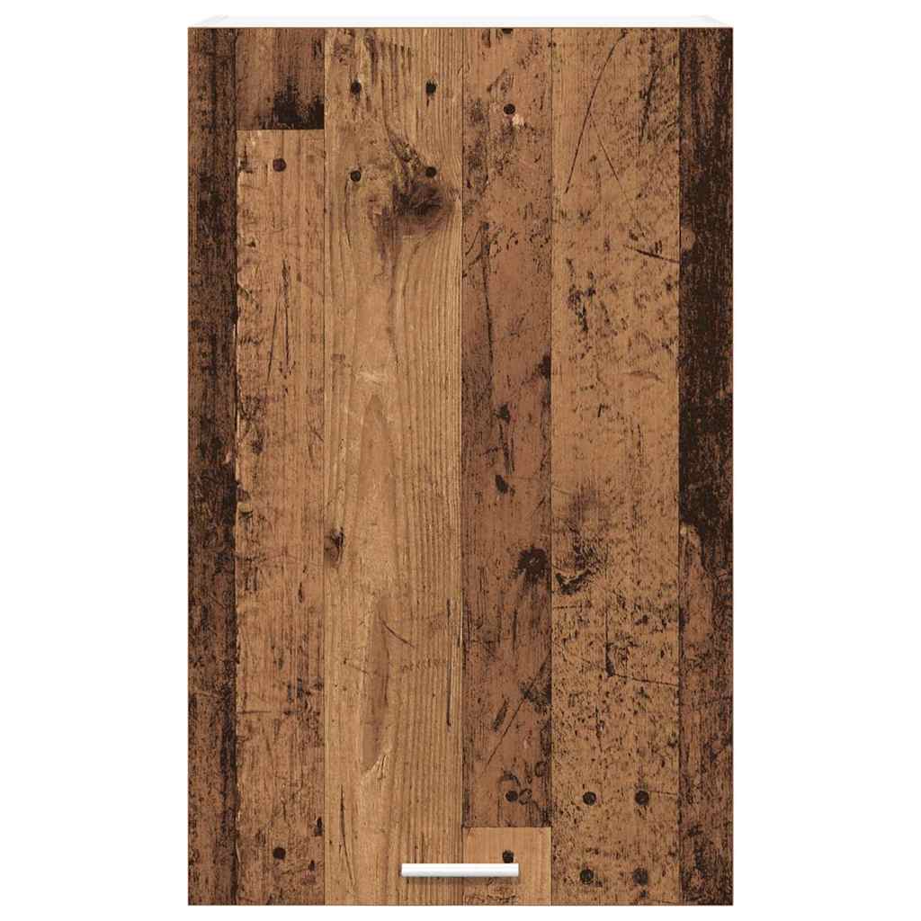 Hanging Cabinet with Storage Old Wood and White 50 x 31 x 80 cm