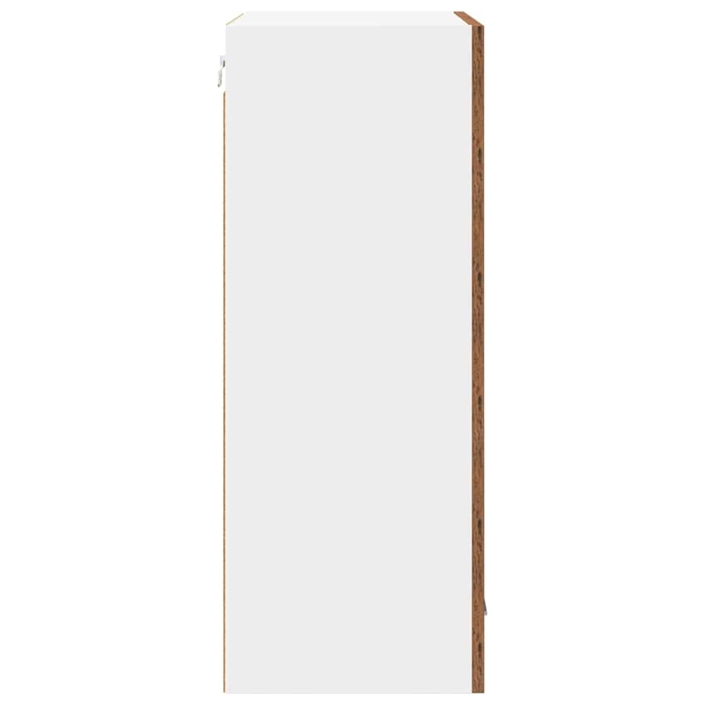 Hanging Cabinet with Storage Old Wood and White 50 x 31 x 80 cm