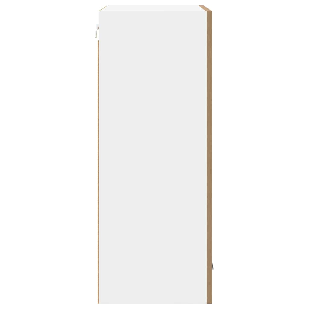 Hanging Cabinet with Door Artisan Oak and White 50 x 31 x 80 cm