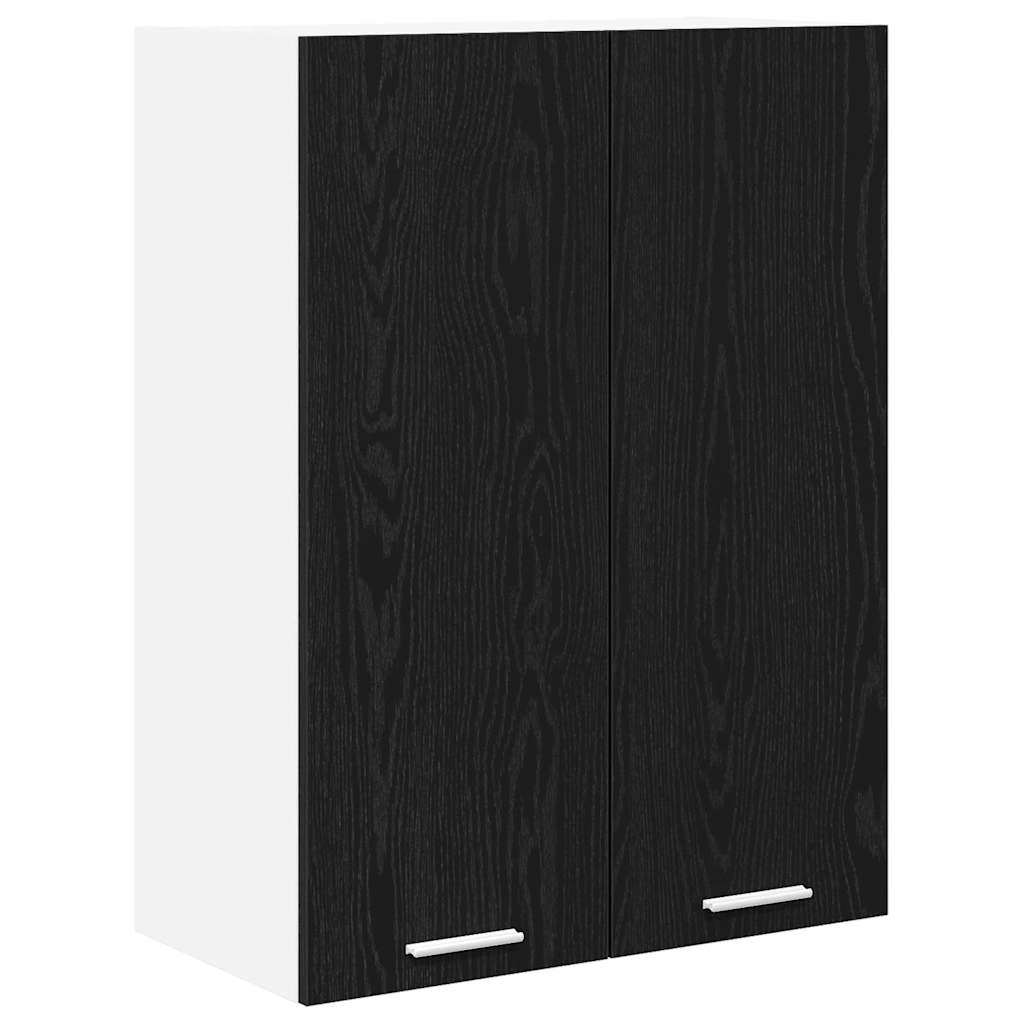 Hanging Cabinet Black Oak 60 x 31 x 80 cm Engineered Wood
