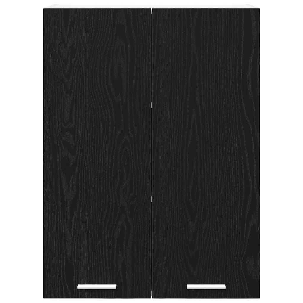 Hanging Cabinet Black Oak 60 x 31 x 80 cm Engineered Wood
