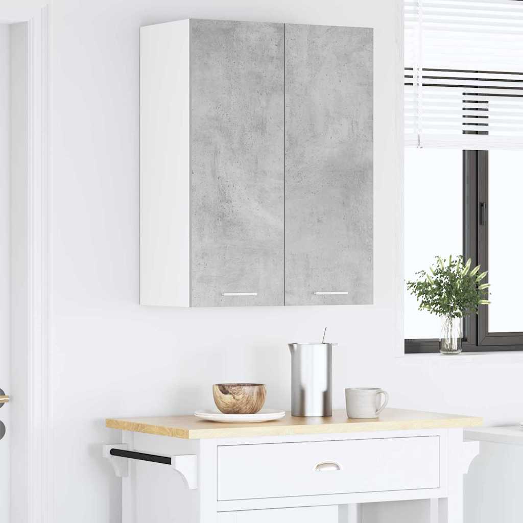 Hanging Cabinet Concrete Grey 60 x 31 x 80 cm Engineered Wood