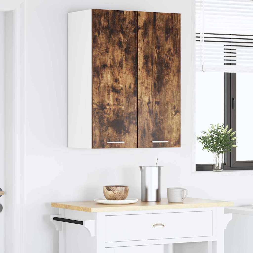 Hanging Cabinet Smoked Oak 60 x 31 x 80 cm Engineered Wood