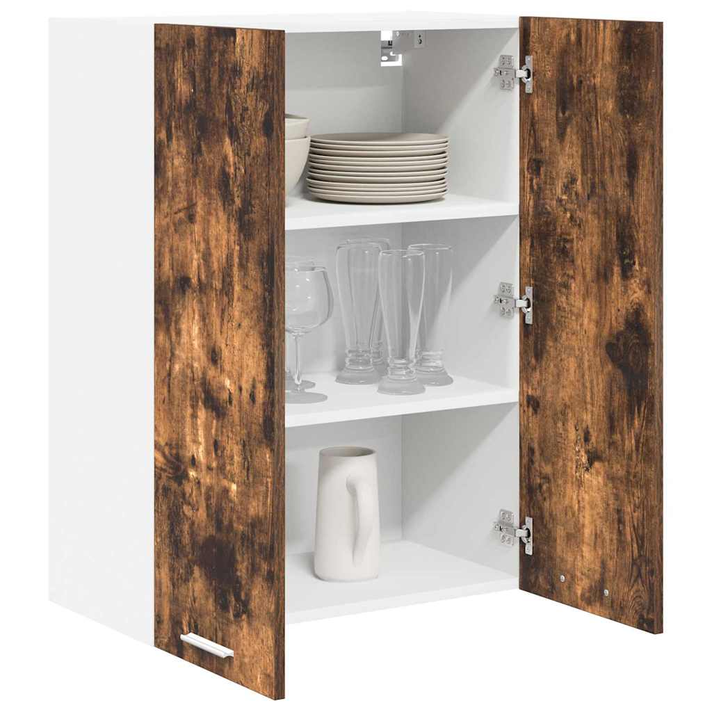 Hanging Cabinet Smoked Oak 60 x 31 x 80 cm Engineered Wood