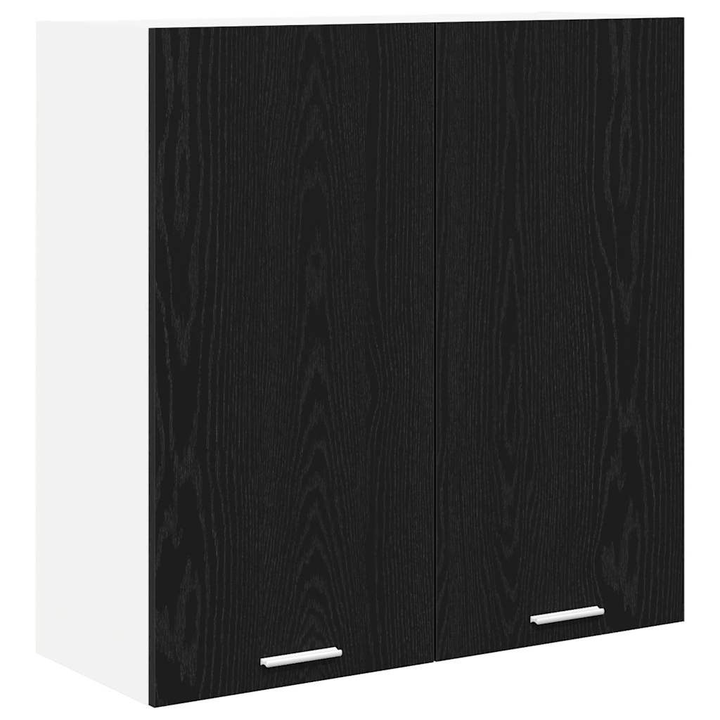 Hanging Cabinet Black Oak 80 x 31 x 80 cm Engineered Wood