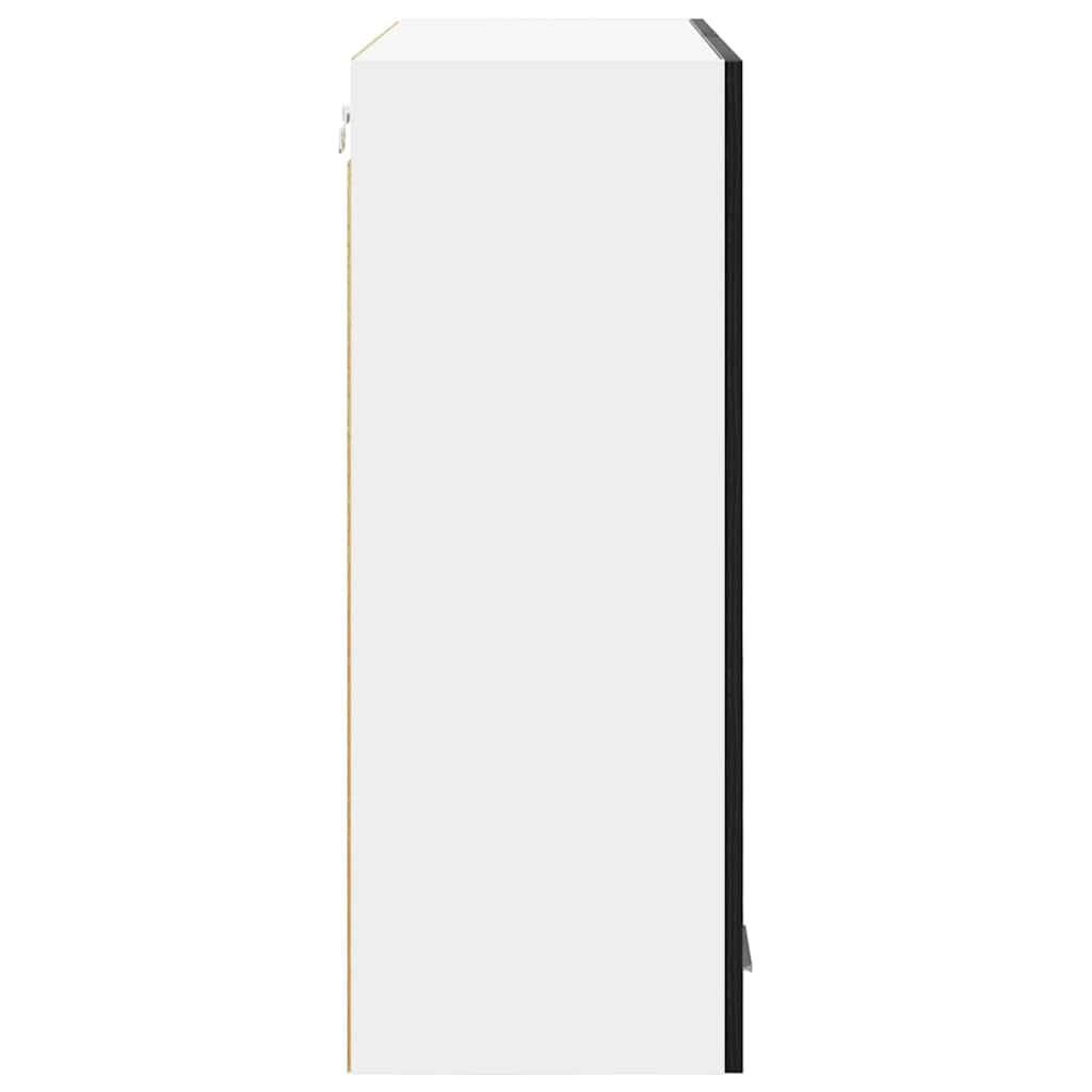 Hanging Cabinet Black Oak 80 x 31 x 80 cm Engineered Wood