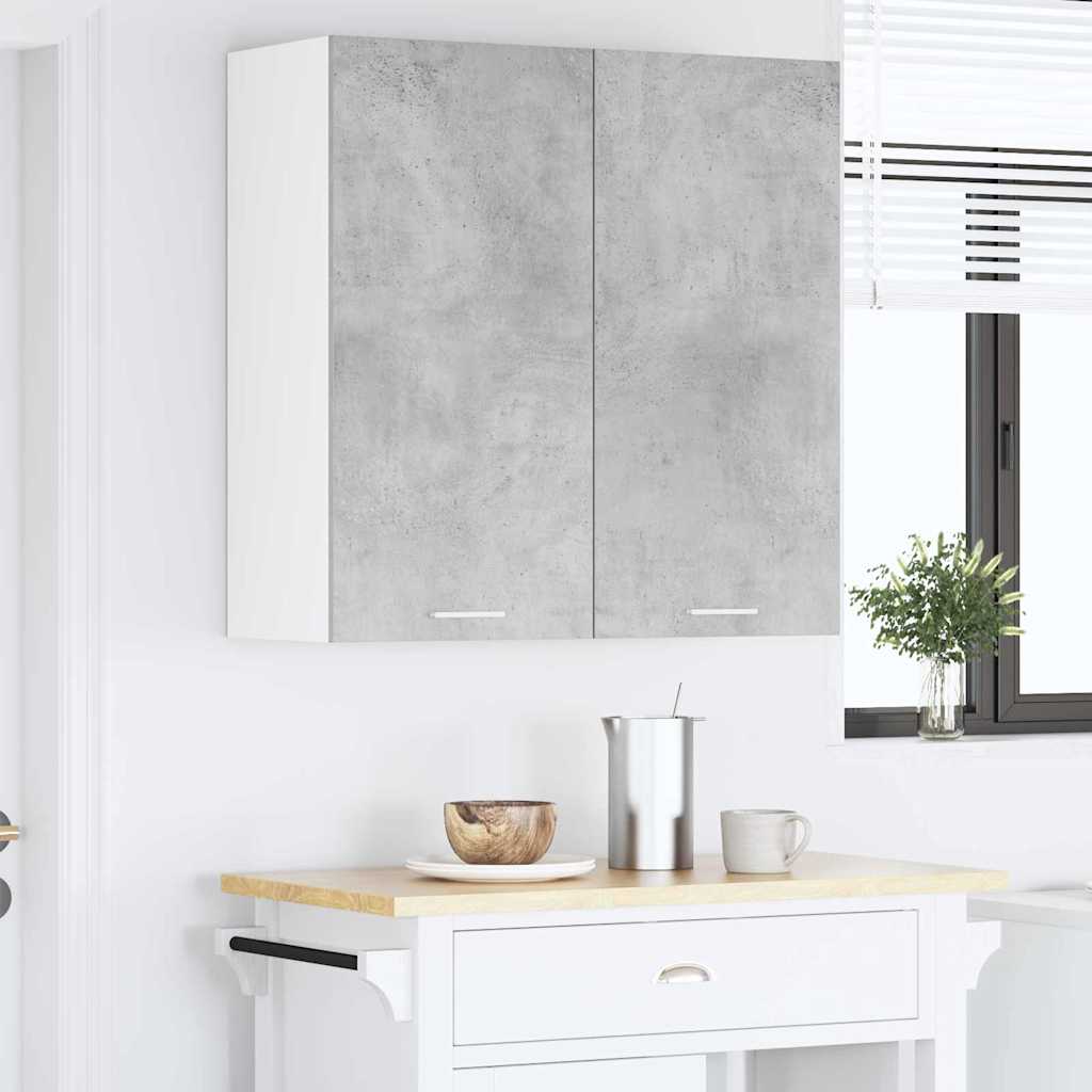 Hanging Cabinet Concrete Grey 80 x 31 x 80 cm Engineered Wood