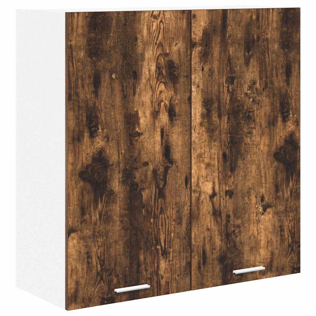 Hanging Cabinet Smoked Oak 80 x 31 x 80 cm Engineered Wood