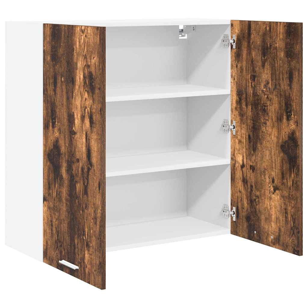 Hanging Cabinet Smoked Oak 80 x 31 x 80 cm Engineered Wood