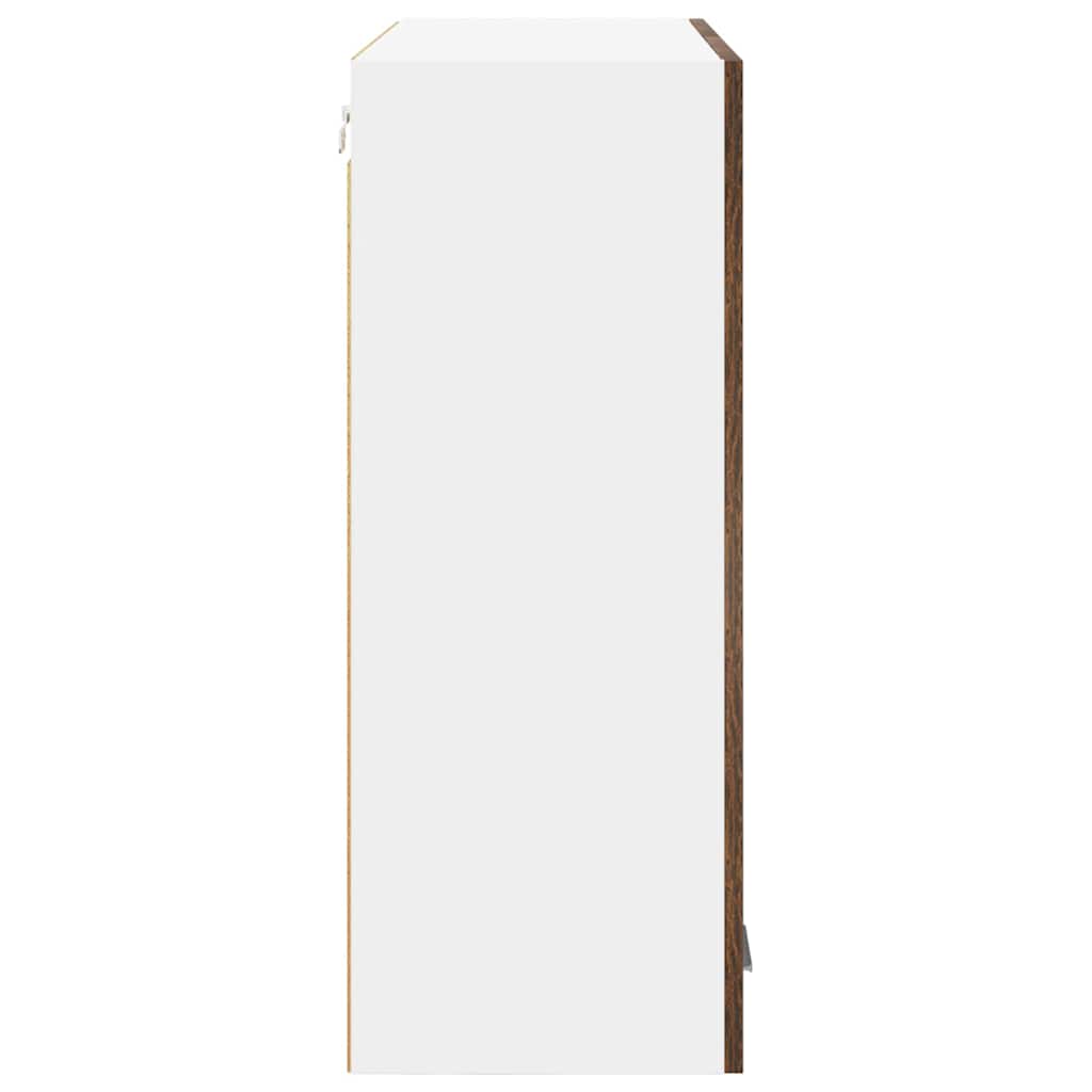 Hanging Cabinet Smoked Oak 80 x 31 x 80 cm Engineered Wood