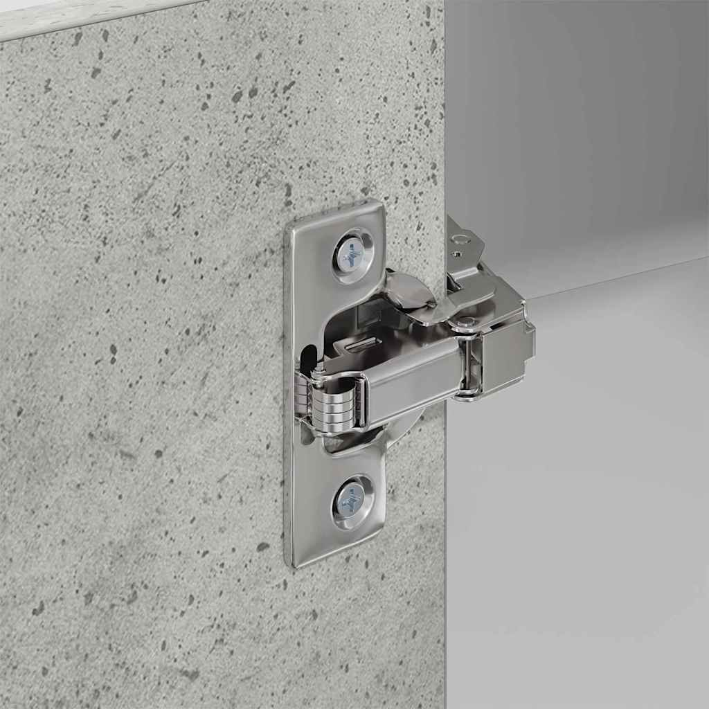 Hanging Cabinet Concrete Grey and White 57 x 57 x 80 cm